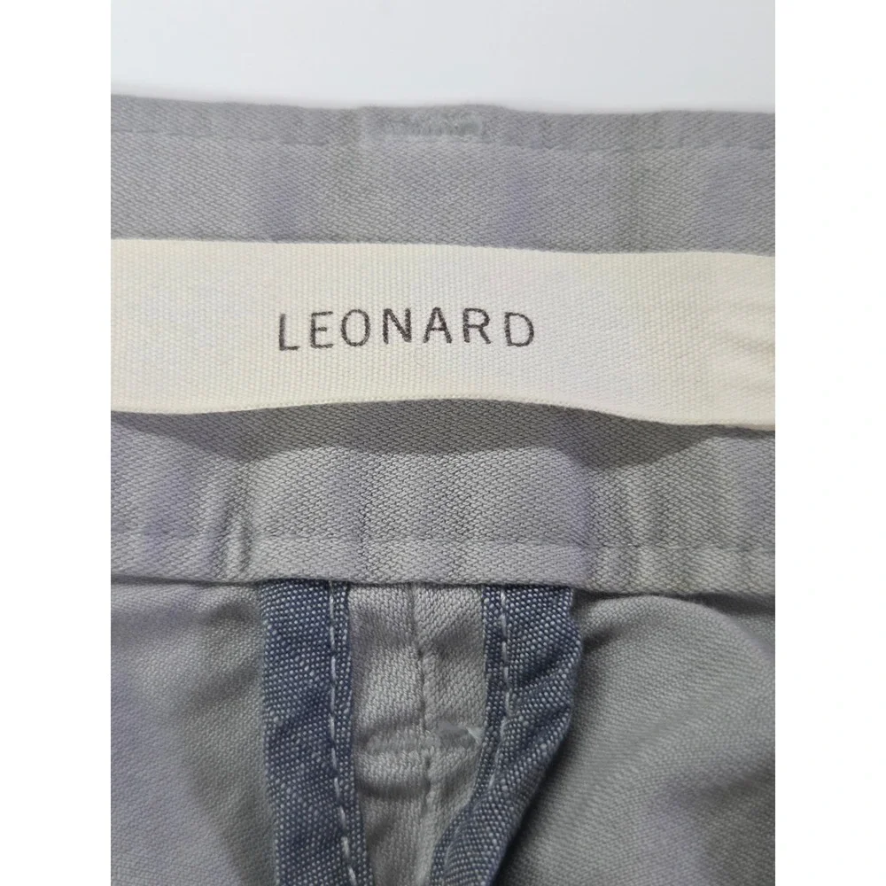 Billy Reid Leonard Chino Pants Mens 32x28 Gray Straight Leg 100% Cotton Peru